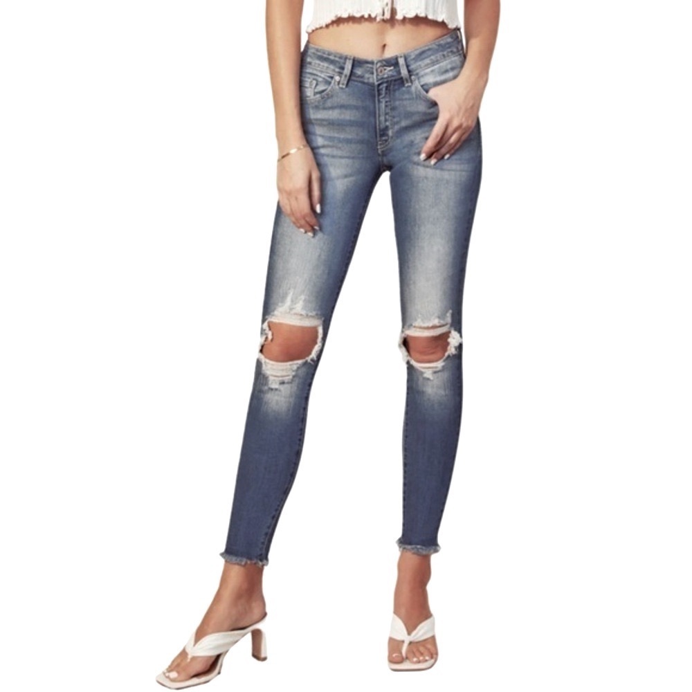 KanCan Cassandra KC8274M Mid Rise Super Skinny Jeans 24 NWT